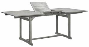 VidaXL tömör akácfa kerti étkezőasztal (150-200) x 100 x 75 cm