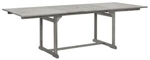 VidaXL tömör akácfa kerti étkezőasztal (160-240) x 100 x 75 cm