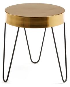 Juvenil aranyszínű tárolóasztal, magasság 45 cm - Kave Home
