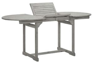 VidaXL tömör akácfa kerti étkezőasztal (120-170) x 80 x 75 cm
