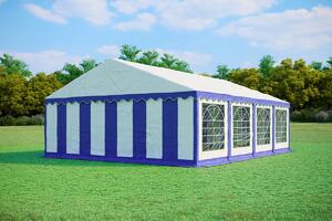 Party sátor 6x8 m PREMIUM - tűzálló szín kék-fehér
