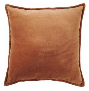 COTTON VELVET párna 45 x 45 cm, konyak