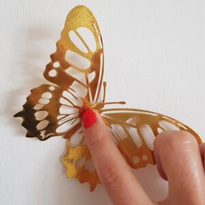 Butterflies Gold 36 db öntapadós aranyszínű pillangó - Ambiance