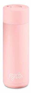 Ceramic Bottle Blushed Rózsaszín 595ml rozsdamentes acél kerámia bevonatos termosz nyomógombos kupakkal