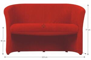 Dupla fotel Kilsby Micro piros. 772632