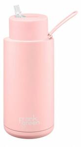 Ceramic Bottle Blushed Rózsaszín 1000ml rozsdamentes acél kerámia bevonatos termosz szívószáltartó sport kupakkal