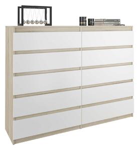 Komód 10 fiókkal R140-S10 - sonoma mix
