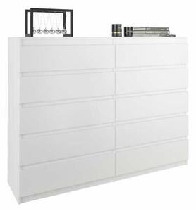 Komód 10 fiókos R140-S10 - fehér