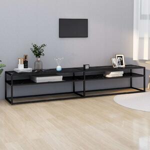 Modern TV-szekrény - Fekete Márvány - 220cm