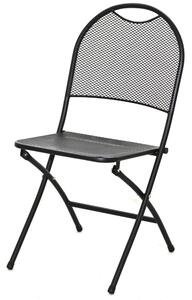ROJAPLAST ZWMC-44 fém kerti összecsukható szék, 58 x 45 x 83 cm - fekete ()