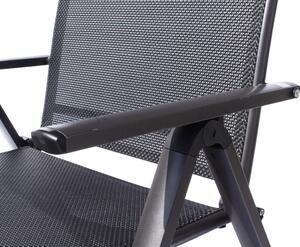 SUN GARDEN LONDON állítható alumínium kerti szék - antracit/fekete ()