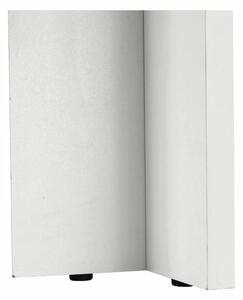 KONDELA Étkezőasztal, fehér/fekete, 120x80 cm, KRAZ