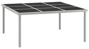 VidaXL Kültéri Étkezőasztal - Üveg-Acél - 170x170 cm