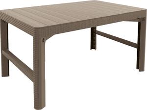 ALLIBERT LYON RATTAN állítható polyrattan kerti asztal, 72 cm - cappuccino ()