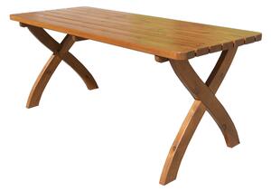 ROJAPLAST STRONG MASIV fenyőfából készült kerti asztal, 180 cm ()