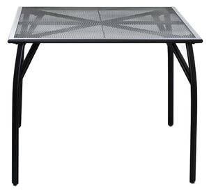ROJAPLAST ZWMT-90 fém kerti asztal, 90 x 90 x 72 cm - fekete