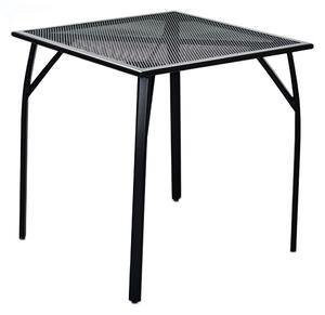 ROJAPLAST ZWMT-70R fém kerti asztal, 70 x 70 x 72 cm - fekete ()
