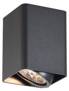 Design felületre szerelt spotlámpa fekete GU10 70mm forgatható és dönthető - Vox