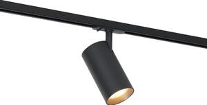 Modern fekete spotlámpa 1 fázisú sínrendszerhez, LED-del - Iconic Mark