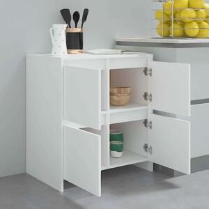 VidaXL 2 db fehér forgácslap tálalószekrény 70 x 41 x 75 cm