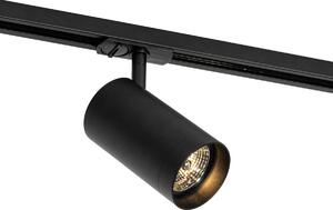 Modern fekete spotlámpa 1 fázisú sínrendszerhez 70 mm - Iconic Jeana Luxe