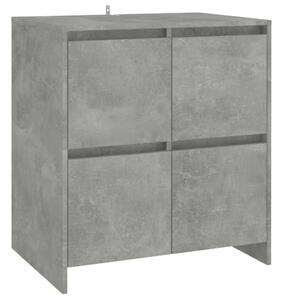 VidaXL 2 db betonszürke forgácslap tálalószekrény 70 x 41 x 75 cm