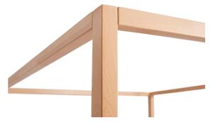 Canopy kétszemélyes tömör bükkfa ágy, 160 x 200 cm - SKANDICA