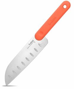 Santoku narancssárga rozsdamentes japán acél séf kés