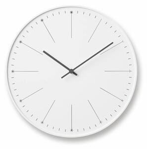 DANDELION fehér 29cm átmérőjű műgyanta fali óra