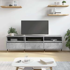 VidaXL TV-szekrény - Modern - Betonszürke - 150 cm