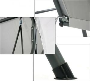 GardenLine kerti Hintaágy 170x110x153cm - szürke