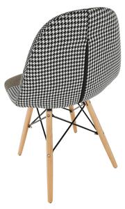 Dizájnos szék, szövet patchwork, PEPITO TYP 9
