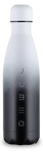 The Bottle Gradient Macho BNW fehér-szürke-fekete színátmenetes 0,5l-es rozsdamentes acél hőtartó design kulacs
