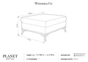 Planet bézs puff - Windsor & Co Sofas