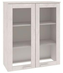 VidaXL Hamar Vitrin - Fehér Fenyőfa - 85x35x100 cm
