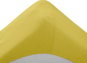 Jersey EXCLUSIVE sárga lepedő 160 x 200 cm