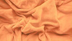 Narancssárga mikroplüss lepedő 90x200 cm