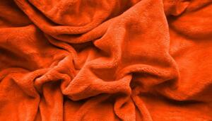 Narancssárga mikroplüss lepedő 180x200 cm