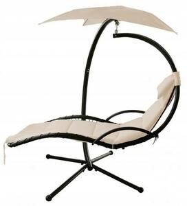 GardenLine kerti hintafotel - Bézs - 200 x 116 205 cm