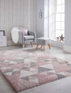Nuru rózsaszín-szürke szőnyeg, 160 x 230 cm - Flair Rugs