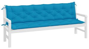 VidaXL 2 db világoskék oxford szövet kerti padpárna 200 x 50 x 7 cm