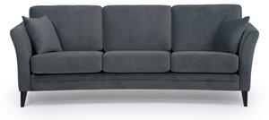 Eden sötétszürke bársony kanapé, 237 cm - Scandic