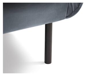Vienna szürke bársony kanapé, 160 cm - Cosmopolitan Design