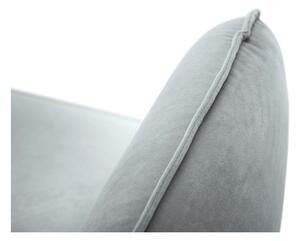 Vienna világosszürke bársony fotel - Cosmopolitan Design