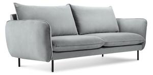 Vienna világosszürke bársony kanapé, 160 cm - Cosmopolitan Design