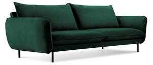 Vienna zöld bársony kanapé, 230 cm - Cosmopolitan Design