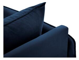 Vienna kék bársony fekvőfotel, jobb oldali karfával - Cosmopolitan Design