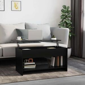 VidaXL fekete szerelt fa dohányzóasztal 102x50x52,5 cm