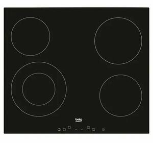 Beko HIC-64402 Beépíthető vitrokerámia főzőlap, 58 cm, 4 főzőzóna, Touch Control, Fekete