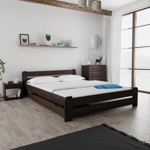 Laura ágy 140x200 cm, diófa Ágyrács: Ágyrács nélkül, Matrac: Deluxe 10 cm matrac